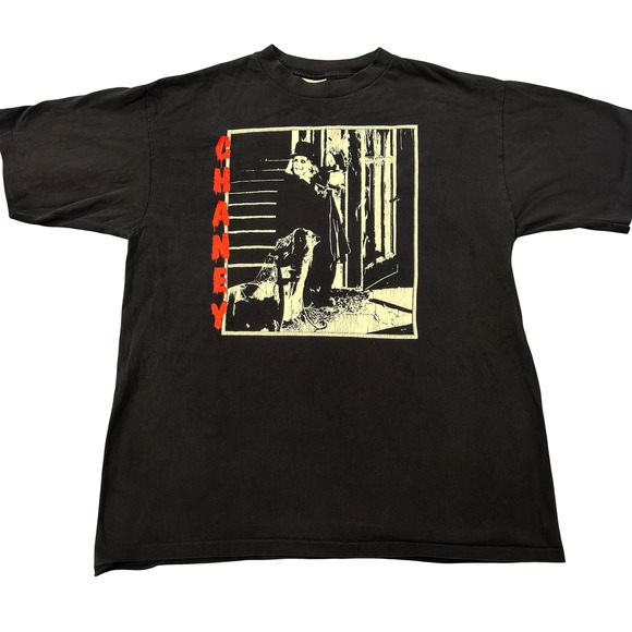 All Sport Other - Vintage Lon Chaney After Midnight T-Shirt Horror All Sport USA Made Black XL